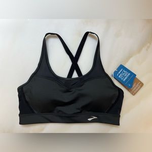 Brooks Women's Fast Forward Bra - new with tags - small - black mesh sports bra